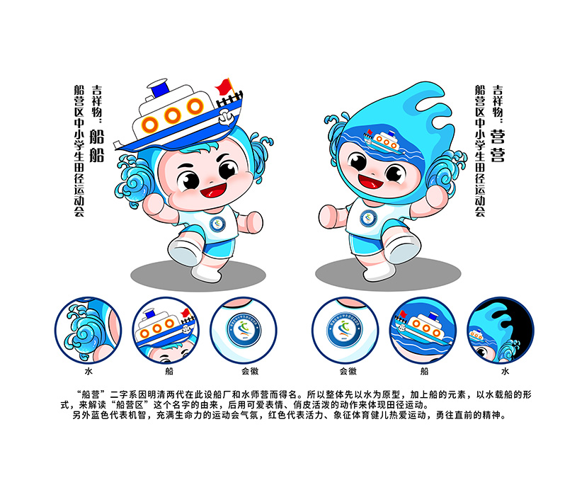吉林市船營(yíng)區(qū)中小學(xué)運(yùn)動(dòng)會(huì)吉祥物